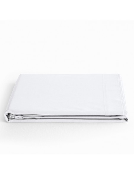 Drap plat "Premium" pour lit 1 place 100% coton/57 fils/cm²