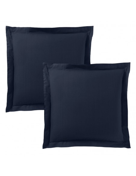 Taie d'oreiller "Premium" 63 x 63 cm volant plat piqué 100% Coton / 57 fils/cm²