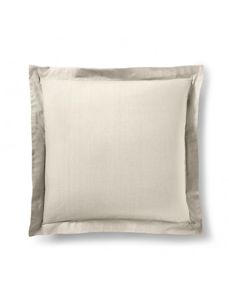 Taie d'oreiller "Premium" 63 x 63 cm volant plat piqué 100% Coton / 57 fils/cm²