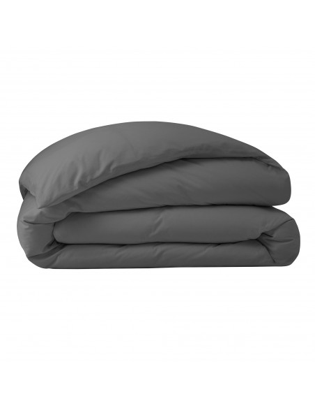 Housse de couette percale de coton peigné "Julian" 260 x 240 cm pour lit 2 places King Size 80 Fils/cm²