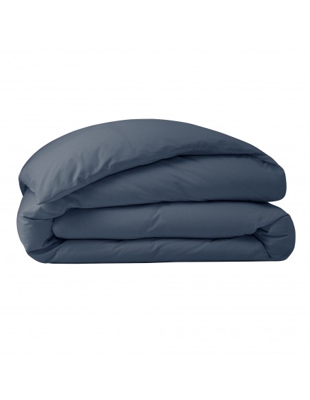 Housse de couette percale de coton peigné "Julian" 260 x 240 cm pour lit 2 places King Size 80 Fils/cm²