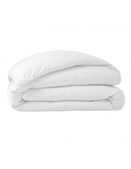 Housse de couette percale de coton peigné "Julian" 260 x 240 cm pour lit 2 places King Size 80 Fils/cm²