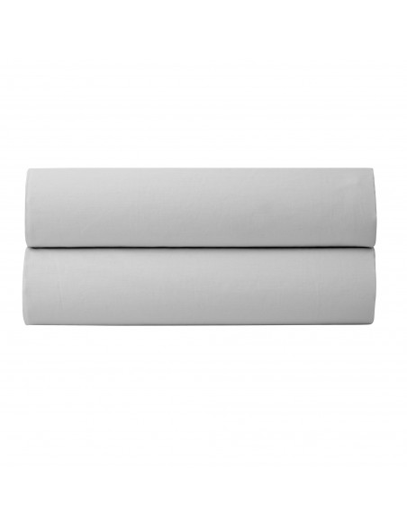 Drap housse percale "Julian" 90 x 190 cm avec bonnet 35 cm 80 Fils/cm²