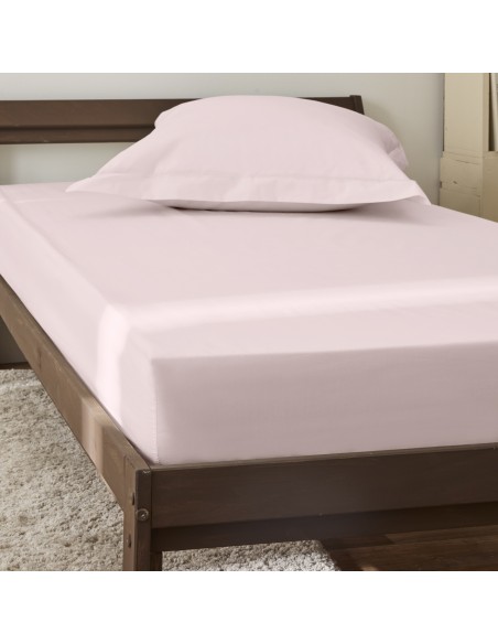 Drap housse percale "Julian" 90 x 190 cm avec bonnet 35 cm 80 Fils/cm²