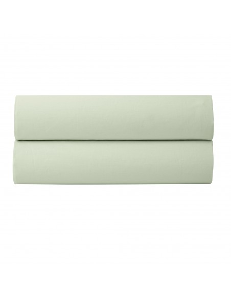 Drap housse percale "Julian" 160 x 200 cm avec bonnet 35 cm 80 Fils/cm²
