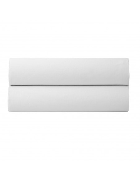 Drap housse percale "Julian" 200 x 200 cm avec bonnet 35 cm 80 Fils/cm²