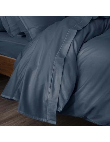 Drap plat percale de coton peigné...