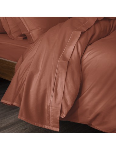 Drap plat percale de coton peigné...