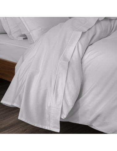 Drap plat percale de coton peigné...