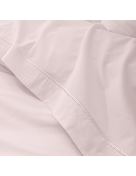Drap plat percale de coton peigné "Julian" 270 x 300 cm pour lit 2 places King Size 80 Fils/cm²