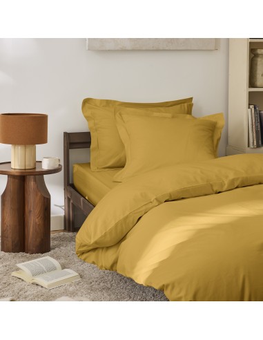 Drap plat percale de coton peigné...