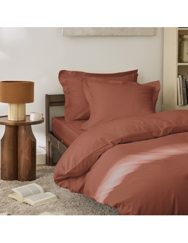 Drap plat percale de coton peigné...