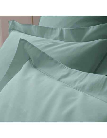 Taie d'oreiller percale de coton peigné "Julian" 65 x 65 cm 80 Fils/cm²