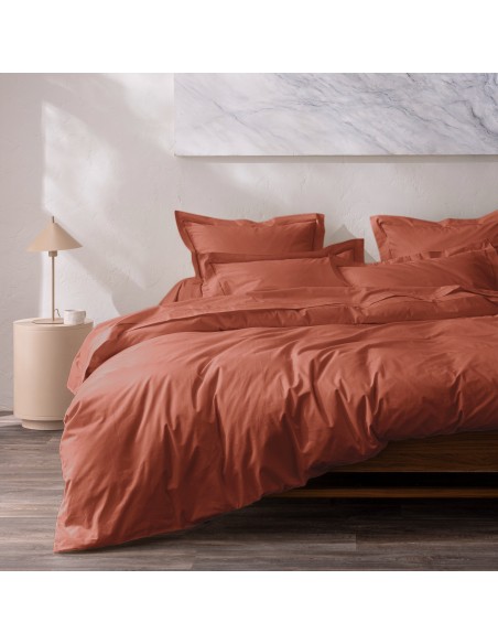 Taie d'oreiller percale de coton peigné "Julian" 65 x 65 cm 80 Fils/cm²