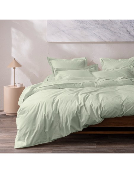 Taie d'oreiller percale de coton peigné "Julian" 65 x 65 cm 80 Fils/cm²