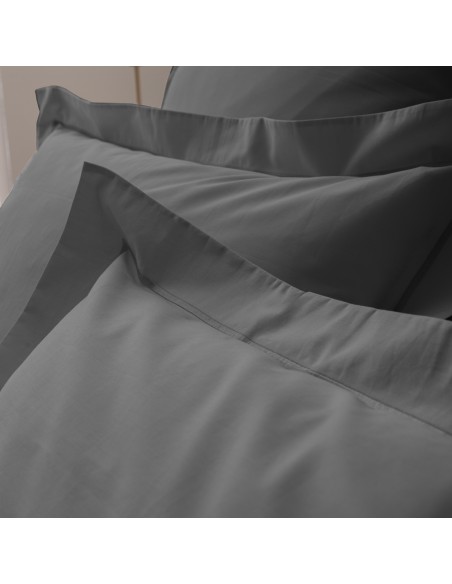 Taie d'oreiller percale de coton peigné "Julian" 50 x 70 cm 80 Fils/cm²