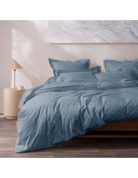 Taie d'oreiller percale de coton peigné "Julian" 50 x 70 cm 80 Fils/cm²