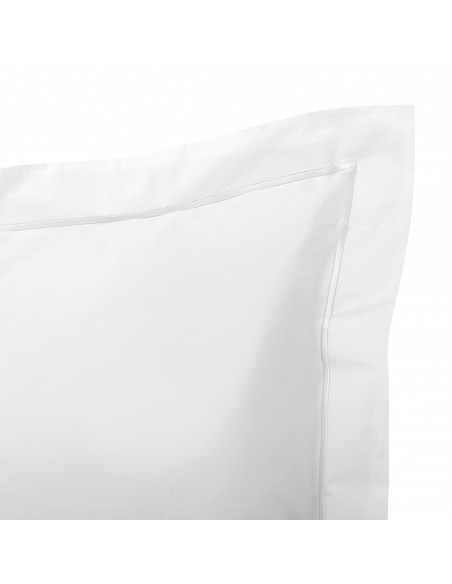 Taie d'oreiller percale de coton peigné "Julian" 50 x 70 cm 80 Fils/cm²