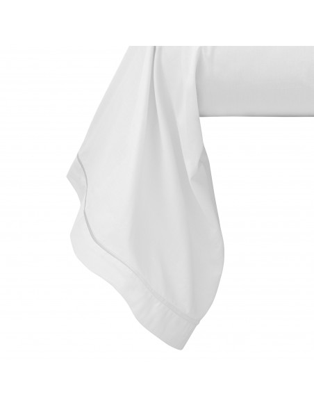 Taie de traversin percale de coton peigné "Julian" 80 Fils/cm²