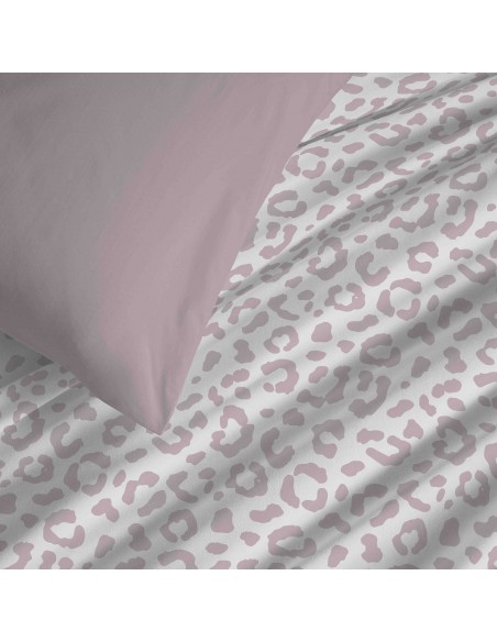 Pack complet housse de couette réversible "Vanessa" 4 pièces pour lit 90 x 190  57 Fils/cm²