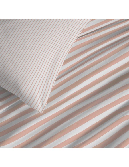 Pack complet housse de couette réversible "Vanessa" 4 pièces pour lit 90 x 190  57 Fils/cm²