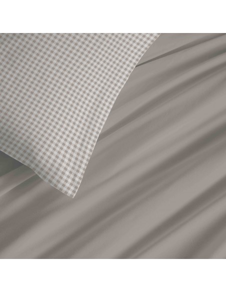 Pack complet housse de couette réversible pour lit 140 x 190 cm 57 Fils/cm²