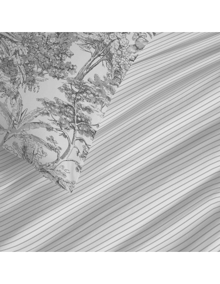 Pack complet housse de couette réversible pour lit 160 x 200 cm 57 Fils/cm²