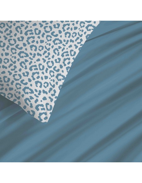 Pack complet housse de couette réversible pour lit 160 x 200 cm 57 Fils/cm²