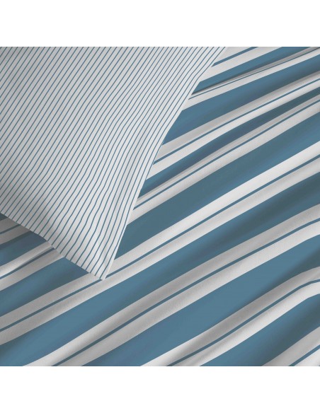 Pack complet housse de couette réversible pour lit 160 x 200 cm 57 Fils/cm²