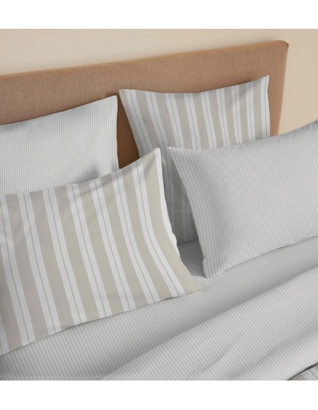 Pack complet housse de couette réversible pour lit 160 x 200 cm 57 Fils/cm²