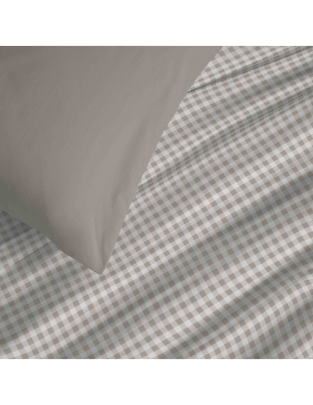 Pack complet housse de couette réversible pour lit 160 x 200 cm 57 Fils/cm²