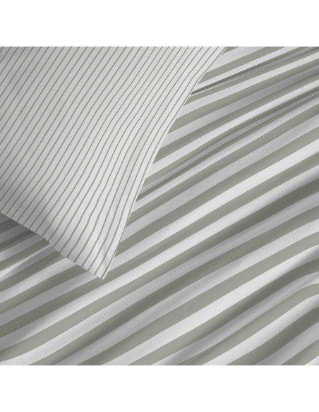 Pack complet housse de couette réversible pour lit 160 x 200 cm 57 Fils/cm²