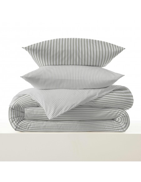 Pack complet housse de couette réversible pour lit 160 x 200 cm 57 Fils/cm²