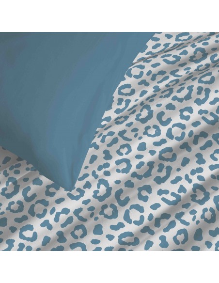 Pack complet housse de couette réversible pour lit 180 x 200 cm King Size 57 Fils/cm²