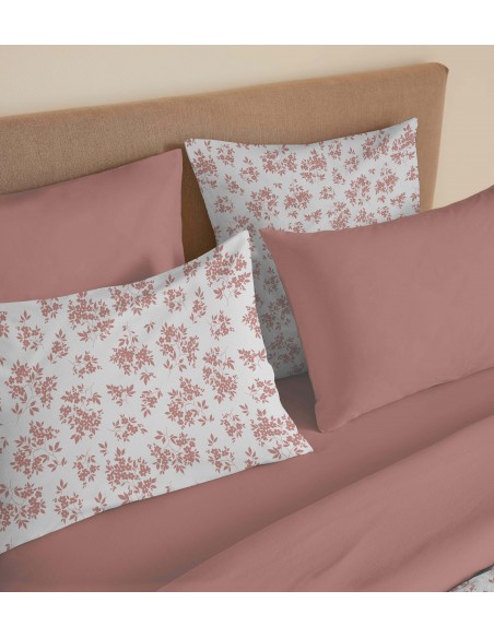 Pack complet housse de couette réversible pour lit 180 x 200 cm King Size 57 Fils/cm²