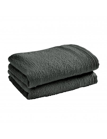 Lot de 2 serviettes invité éponge "Spa" 30 x 50 cm / 400 gr/m²