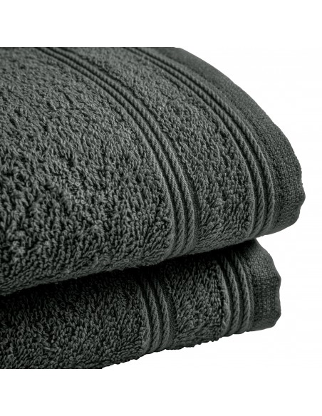 Lot de 2 serviettes invité éponge "Spa" 30 x 50 cm / 400 gr/m²