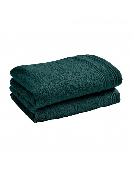 Lot de 2 serviettes invité éponge "Spa" 30 x 50 cm / 400 gr/m²