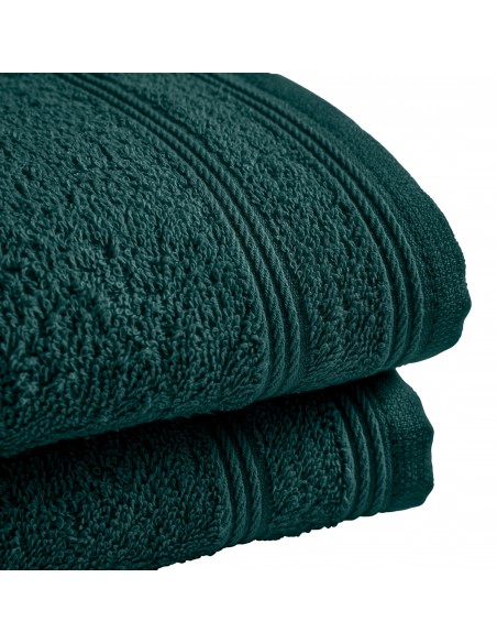 Lot de 2 serviettes invité éponge "Spa" 30 x 50 cm / 400 gr/m²