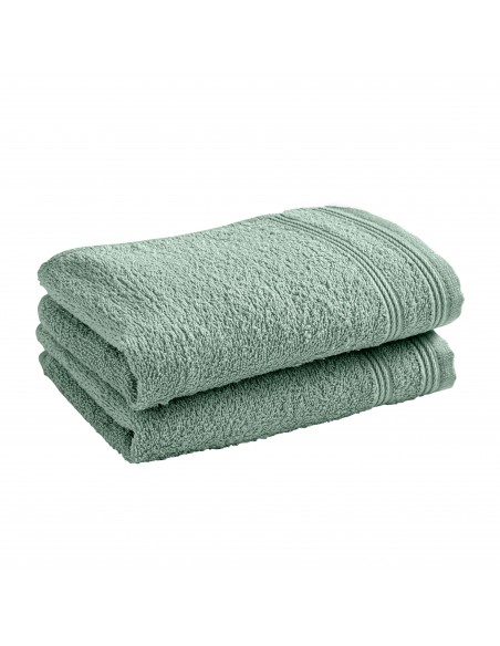Lot de 2 serviettes invité éponge "Spa" 30 x 50 cm / 400 gr/m²