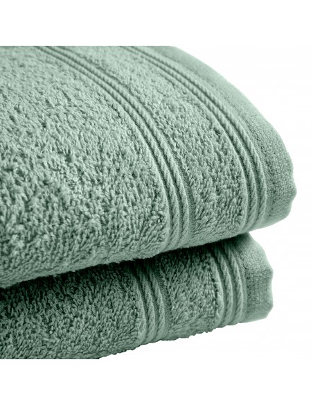 Lot de 2 serviettes invité éponge "Spa" 30 x 50 cm / 400 gr/m²