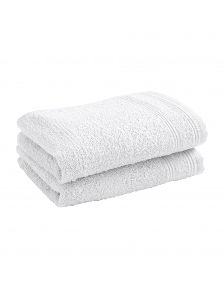 Lot de 2 serviettes invité éponge "Spa" 30 x 50 cm / 400 gr/m²