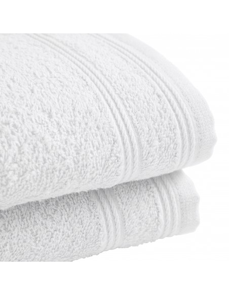 Lot de 2 serviettes invité éponge "Spa" 30 x 50 cm / 400 gr/m²