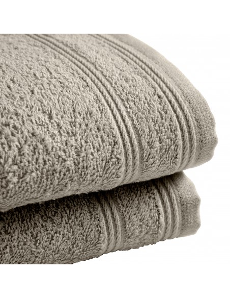 Lot de 2 serviettes invité éponge "Spa" 30 x 50 cm / 400 gr/m²