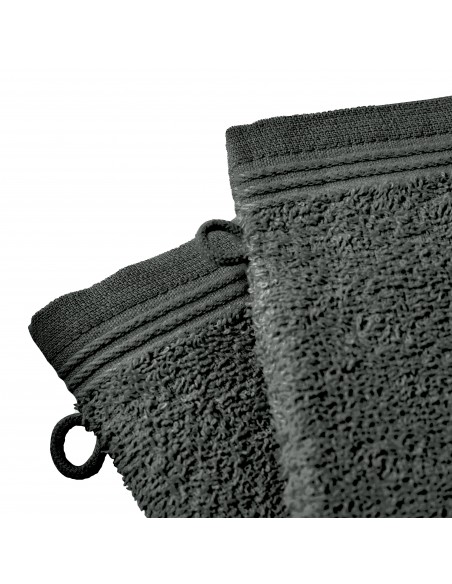 Lot de 2 gants de toilette éponge "Spa" 15 x 21 cm / 400 gr/m²