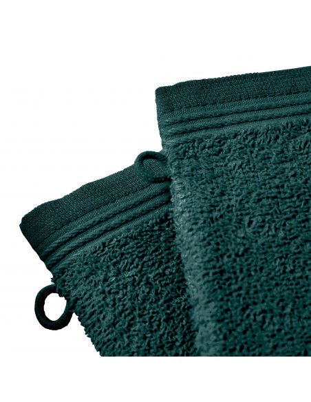Lot de 2 gants de toilette éponge "Spa" 15 x 21 cm / 400 gr/m²