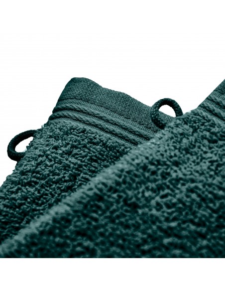 Lot de 2 gants de toilette éponge "Spa" 15 x 21 cm / 400 gr/m²