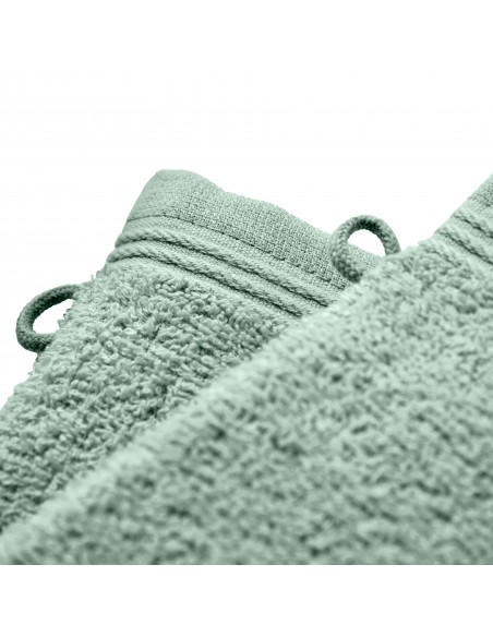 Lot de 2 gants de toilette éponge "Spa" 15 x 21 cm / 400 gr/m²