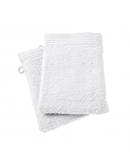 Lot de 2 gants de toilette éponge "Spa" 15 x 21 cm / 400 gr/m²