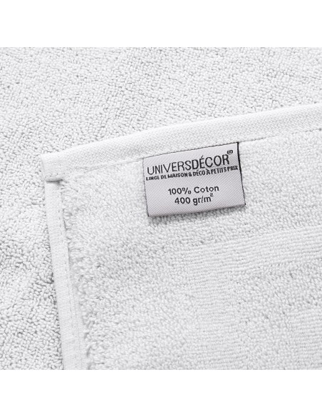 Lot de 2 gants de toilette éponge "Spa" 15 x 21 cm / 400 gr/m²